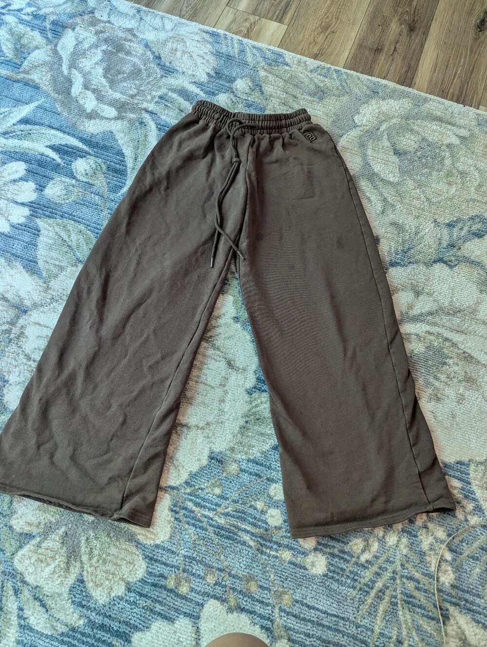 Princess Polly Cropped Wide Leg Brown Pants Size 2